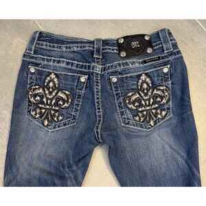 Miss Me Distressed Skinny Stretch Denim Jp5646s2 Sz 27